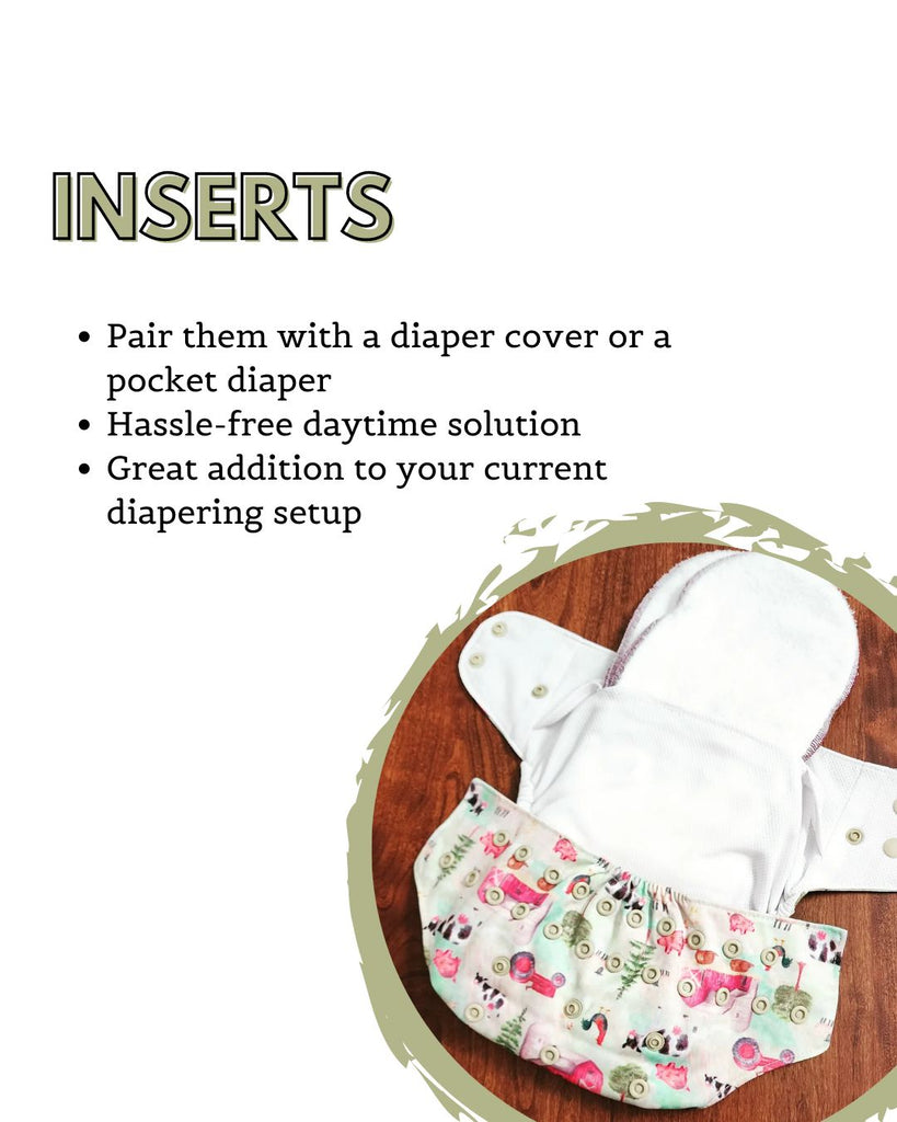 Super Absorbers Plus Cloth Diaper Inserts | Geffen Baby