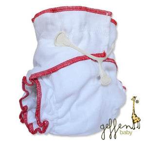 Geffen Baby’s Cloth Diaper Fitted Bundle. Fitted Cloth Diaper, Snappi, & Absorber Bundle