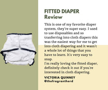 Geffen baby fitted diaper review: This is one of my favorite diaper systems. I'm really loving the fitted diaper. Victoria Quinney