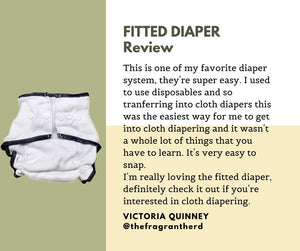 Fitted Cloth Diaper with Snaps - GeffenBaby.com