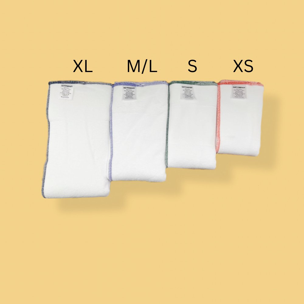 Cloth Prefold Diaper Super Absorbent Fleece Hemp Organic Cotton