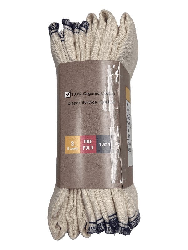 Xkko Prefold Nappies Newborn Kanga Care Reusable Unbleached 70