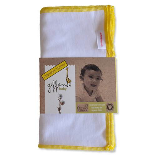 Photo of Geffen Baby French Terry reusable baby wipes. 